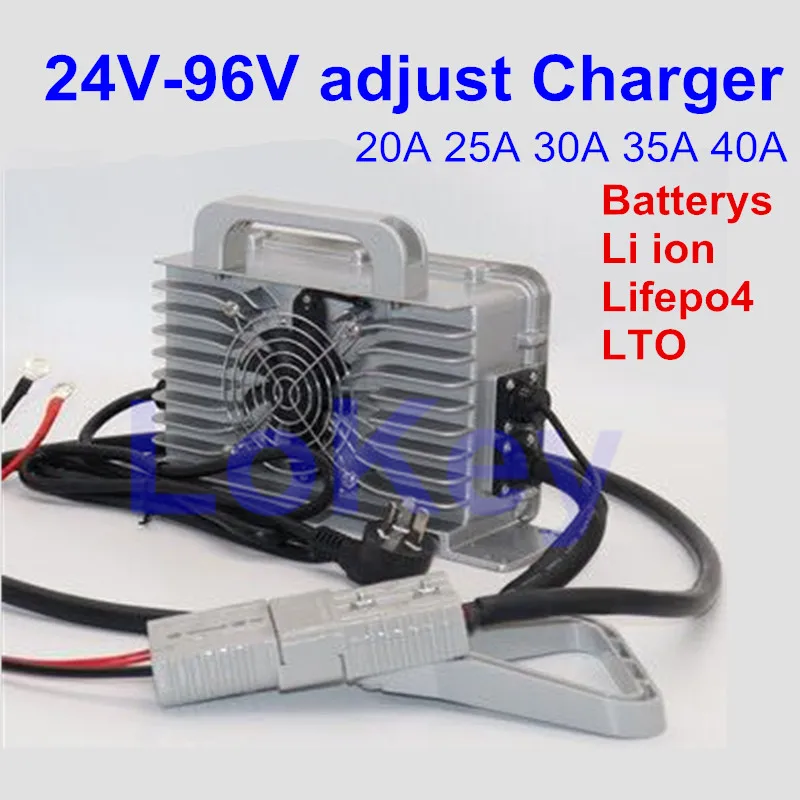 Seal waterproof Car charger 48V 60V 72V 82V 96V 20A 30A 40A smart adjustable Charger for lithium ion lipo lifepo4 LTO batterys
Seal waterproof Car charger 48V 60V 72V 82V 96V 20A 30A 40A smart adjustable Charger for lithium ion lipo lifepo4 LTO batterys