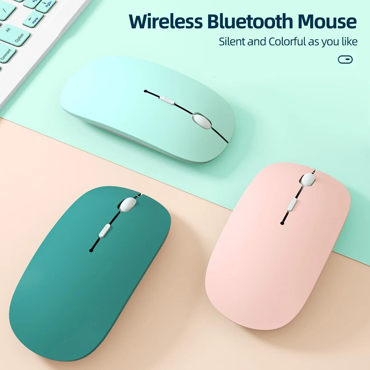 Mini mysz ergonomiczna bezprzewodowa Bluetooth z 3 poziomami DPI - Wianko - 3