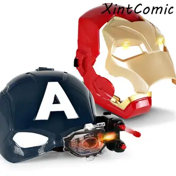 For Avengers Endgame Iron Man Captain America Cosplay Masks Tony Stark Plastic Helmet LED Open Child Kids Party Halloween Gift
For Avengers Endgame Iron Man Captain America Cosplay Masks Tony Stark Plastic Helmet LED Open Child Kids Party Halloween Gift