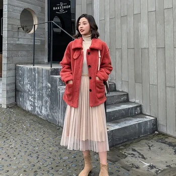 Women Jacket Autumn and Winter New Style The Korean Version Lamb Coat Woman Fashion Casual Lamb Down Coat Woman 
Women Jacket Autumn and Winter New Style The Korean Version Lamb Coat Woman Fashion Casual Lamb Down Coat Woman