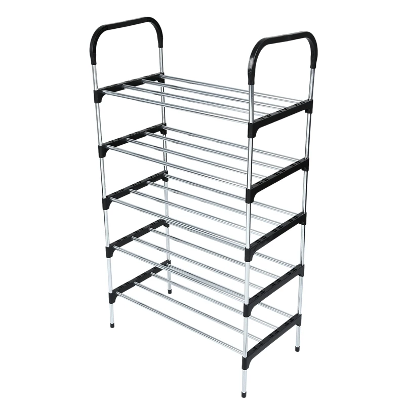 5 Layers Shoes Storage Shelf Shoe Organizer Simple Shoe Rack with Handrail Easy to Assemble Space Saving
5 Layers Shoes Storage Shelf Shoe Organizer Simple Shoe Rack with Handrail Easy to Assemble Space Saving