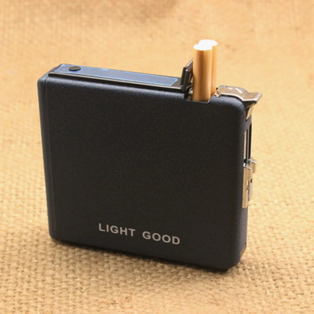 20Pcs/Set Scrub Automatic Tobacco Cigarette Case with Windproof Lighter Multifunction Cigarette Automatic Box Contains No Gas
20Pcs/Set Scrub Automatic Tobacco Cigarette Case with Windproof Lighter Multifunction Cigarette Automatic Box Contains No Gas