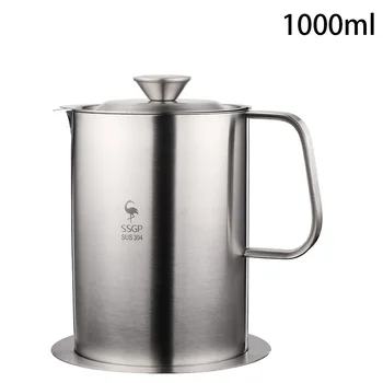 Kitchen Stainless Steel Oil Filter Strainer Colander Reuse Fry Oil Can Pot Stainless Steel Oil Filter Pot 2020 New
Kitchen Stainless Steel Oil Filter Strainer Colander Reuse Fry Oil Can Pot Stainless Steel Oil Filter Pot 2020 New
