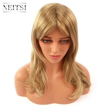 Neitsi Synthetic Wigs Natural Wavy Wig Heat Resistant High Temperature Part Cosplay #R25 For Women Fake Hair
Neitsi Synthetic Wigs Natural Wavy Wig Heat Resistant High Temperature Part Cosplay #R25 For Women Fake Hair