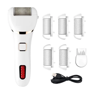 Electric Callus Remover USB Rechargeable Feet Grinding Roller Foot File Heel Dead Skin Peeling Pedicure Tool with 5 spare rolls
Electric Callus Remover USB Rechargeable Feet Grinding Roller Foot File Heel Dead Skin Peeling Pedicure Tool with 5 spare rolls