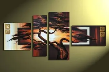 4 Piece Abstract Sunrise Tree Landscape Oil Painting Hand-Painted Modern Canvas Wall Art Living Room Wall Decor Home Decoration
4 Piece Abstract Sunrise Tree Landscape Oil Painting Hand-Painted Modern Canvas Wall Art Living Room Wall Decor Home Decoration