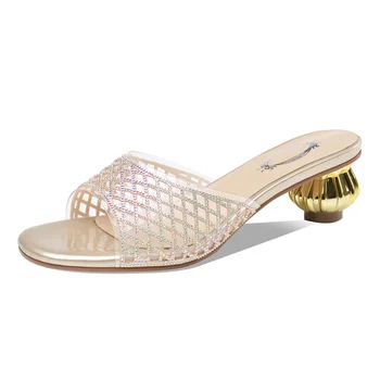 Fashion Mixed Colors Pu Leather Women Pumps Classic Rome Rhinestone Open Toe Hoof Heels Summer Sandals Mules Casual Shoes Woman
Fashion Mixed Colors Pu Leather Women Pumps Classic Rome Rhinestone Open Toe Hoof Heels Summer Sandals Mules Casual Shoes Woman