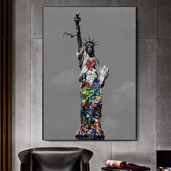 Street Graffiti Art Canvas Paintings Liberty Woman Abstract Art Posters and Prints Wall Art Pictures for Living Room Home Decor
Street Graffiti Art Canvas Paintings Liberty Woman Abstract Art Posters and Prints Wall Art Pictures for Living Room Home Decor