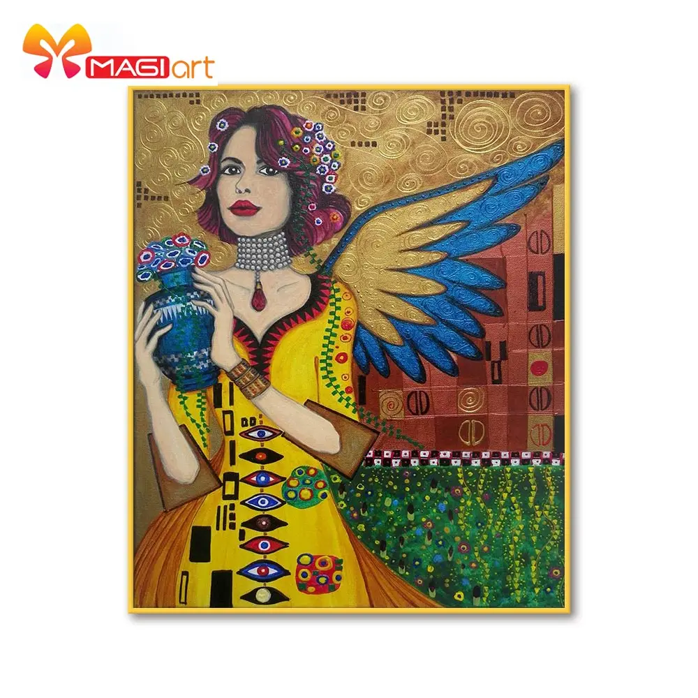 Cross stitch kits Embroidery needlework sets 11CT water soluble canvas patterns 14CT Full Portrait Angel woman -NCMP081
Cross stitch kits Embroidery needlework sets 11CT water soluble canvas patterns 14CT Full Portrait Angel woman -NCMP081