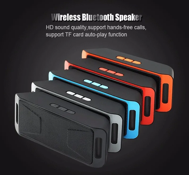 

Mini Bluetooth Wireless Speaker Support TF SD Card USB Disk FM-radio Column Outdoor Audio Double Bass Sound Subwoofer Speakers