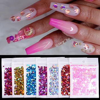 1 Bag Laser Love Nail Sequins Nail Art Colorful Flakes Holographics Love Heart Nail Sequins Decoration Design Sticker
1 Bag Laser Love Nail Sequins Nail Art Colorful Flakes Holographics Love Heart Nail Sequins Decoration Design Sticker