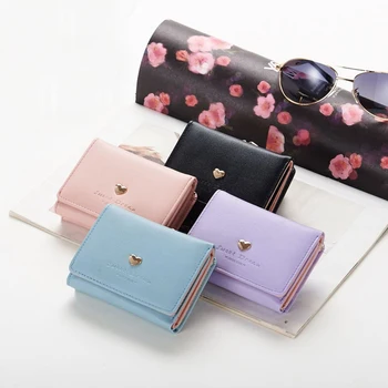 Women Small Lock Metal Frame Coin Pocket Wallet Clutch Purse Snap Closure Tri-fold Mini Love Heart Short PU Leather Gift
Women Small Lock Metal Frame Coin Pocket Wallet Clutch Purse Snap Closure Tri-fold Mini Love Heart Short PU Leather Gift