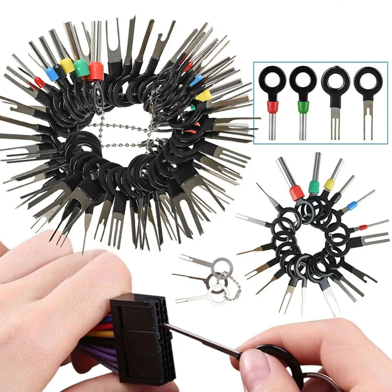 Car Wire Terminal Removal Tools Pin Extractor Kit Car Electrical Wiring Crimp Connector Auto Car Repair Hand Plug Key Tool
Car Wire Terminal Removal Tools Pin Extractor Kit Car Electrical Wiring Crimp Connector Auto Car Repair Hand Plug Key Tool