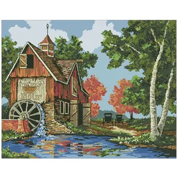 Waterwheel patterns Counted Chinese Cross Stitch 11CT 14CT 18CT DIY Cross Stitch Kits Embroidery Needlework Sets home decor
Waterwheel patterns Counted Chinese Cross Stitch 11CT 14CT 18CT DIY Cross Stitch Kits Embroidery Needlework Sets home decor