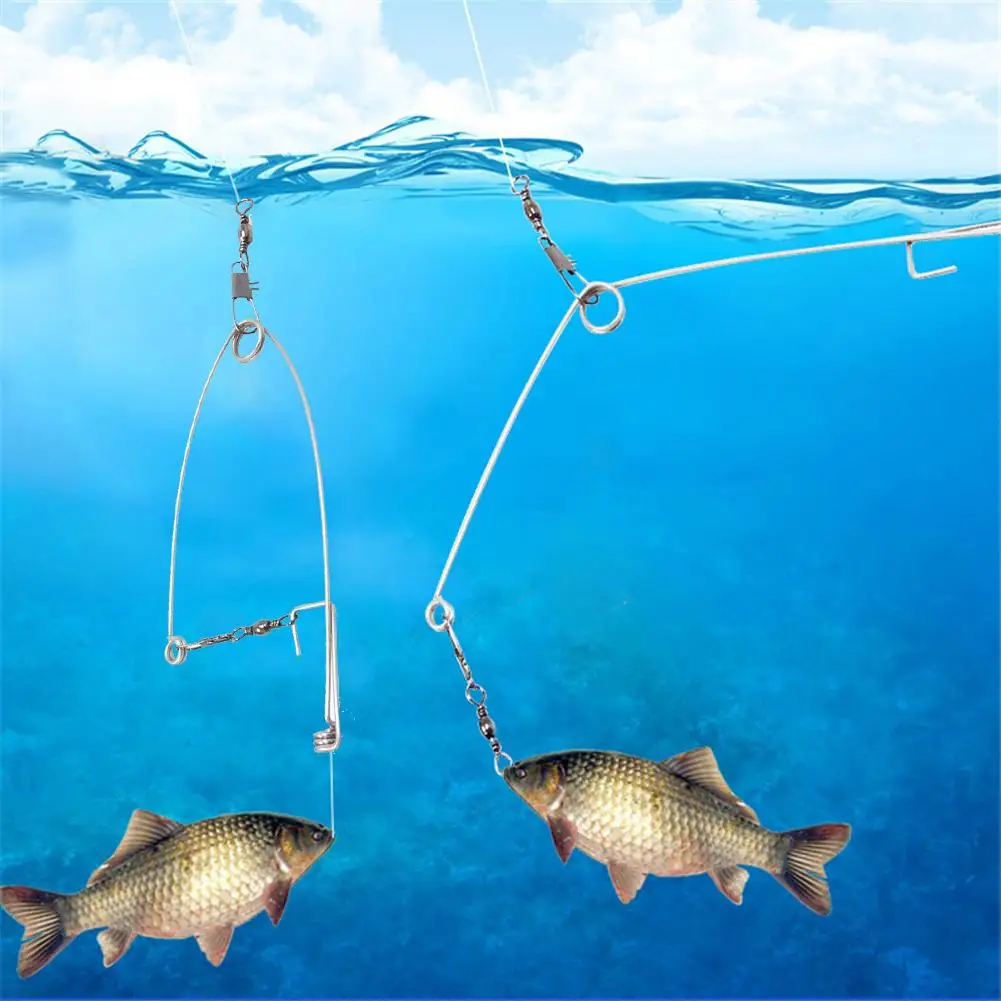 Automatic Full Speed Fishing Hook For Lazy Person Stainless Steel Parts Spring Artifact Universal Catapult Fishing Accessories 4
Automatic Full Speed Fishing Hook For Lazy Person Stainless Steel Parts Spring Artifact Universal Catapult Fishing Accessories 4