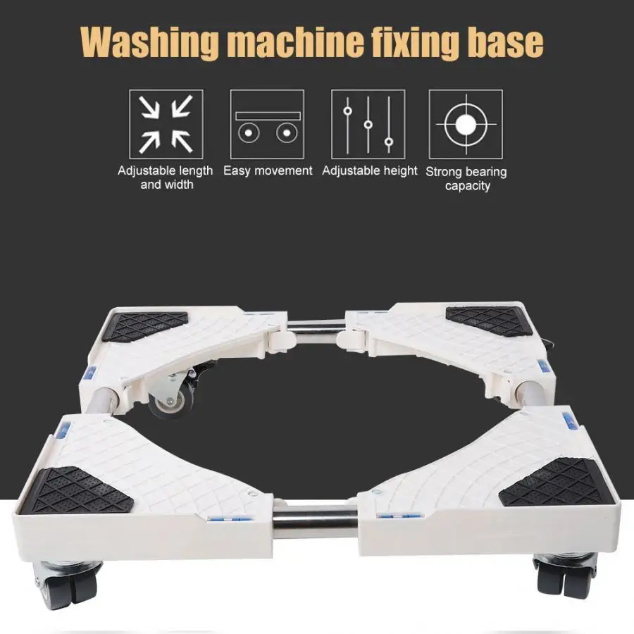 8 Wheels with Brake Automatic Washing Machine Base Washing Machine Stand Holder Refrigerator Supporting Rack
8 Wheels with Brake Automatic Washing Machine Base Washing Machine Stand Holder Refrigerator Supporting Rack
