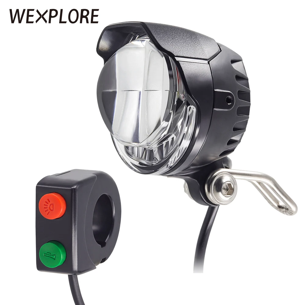 Ebike Light Electric Bicycle Light Built-in Speaker Input 12V 24V 36V 48V 60V 72V LED Lamp 85Lux Electric Scooter Headlights
Ebike Light Electric Bicycle Light Built-in Speaker Input 12V 24V 36V 48V 60V 72V LED Lamp 85Lux Electric Scooter Headlights