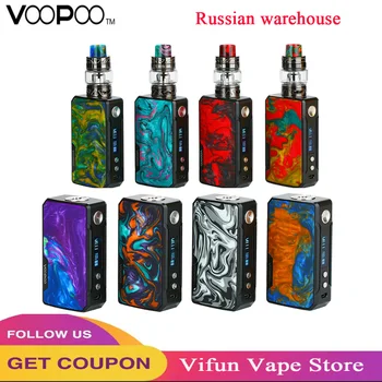 Original Voopoo Drag 2 TC Kit W/ 177W Voopoo Drag 2 Box MOD & 5ML Uforce T2 SubOhm Tank Electronic Cigarette Vaporizer Vape Kit
Original Voopoo Drag 2 TC Kit W/ 177W Voopoo Drag 2 Box MOD & 5ML Uforce T2 SubOhm Tank Electronic Cigarette Vaporizer Vape Kit