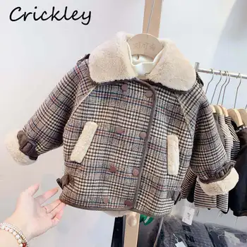 Fashion Kids Coat Plaid Pattern Woolen Coat for Boys Girls Winter Warm Plush Faux Fur Children Jacket Toddler Short Overcoat
Fashion Kids Coat Plaid Pattern Woolen Coat for Boys Girls Winter Warm Plush Faux Fur Children Jacket Toddler Short Overcoat