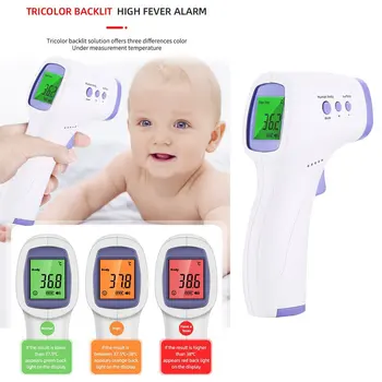 Lcd electronic medical baby forehead thermometer infrared non contact digital body temperature for kids infant adult fever
Lcd electronic medical baby forehead thermometer infrared non contact digital body temperature for kids infant adult fever