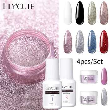 LILYCUTE Color Dipping Nail Glitter Powder Set Gradient French Dipping System Natural Dry Pigment Top Coat Nail Art Powder
LILYCUTE Color Dipping Nail Glitter Powder Set Gradient French Dipping System Natural Dry Pigment Top Coat Nail Art Powder