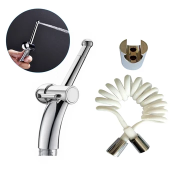 Handheld Bidet Faucets Set Bidet Sprayer with T-Valve Anti-leak Hose Holder Toilet Sprayer Adjustable Pressure for Feminine hyg
Handheld Bidet Faucets Set Bidet Sprayer with T-Valve Anti-leak Hose Holder Toilet Sprayer Adjustable Pressure for Feminine hyg