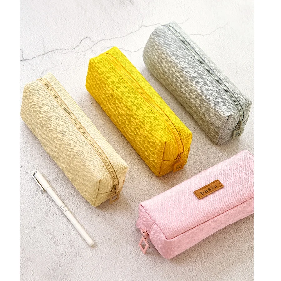 Angoo [Basic] Color Pen Bag Pencil Case Large Capacity Organizer Storage Pouch Pocket Stationery items School Student Gift F460 |