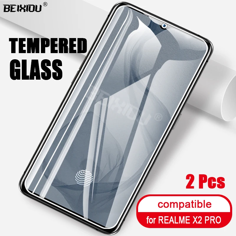 2 шт Полное закаленное стекло для OPPO REALME X2 PRO защита экрана профессиональная