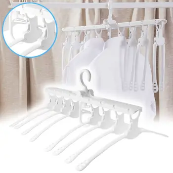 Space Saving Clothes Hangers 8 in 1 Plastic Magic Collapsible Coat Hangers , 9Holes Clothes Hanger LX9C
Space Saving Clothes Hangers 8 in 1 Plastic Magic Collapsible Coat Hangers , 9Holes Clothes Hanger LX9C