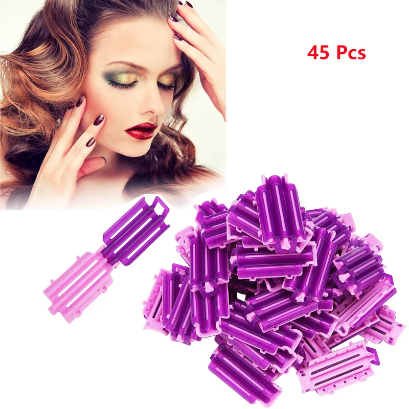 45Pcs Hair Rollers Roots Fluffy Clamps Wave Perm Rod Professional Home Salon Bars Corn Hair Curler Clip Hair Styling Accessories
45Pcs Hair Rollers Roots Fluffy Clamps Wave Perm Rod Professional Home Salon Bars Corn Hair Curler Clip Hair Styling Accessories