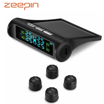 Solar Power USB TPMS Car Tire Pressure Monitoring System LCD 4 External Internal Sensors SUV Temperature Warning Alarm
Solar Power USB TPMS Car Tire Pressure Monitoring System LCD 4 External Internal Sensors SUV Temperature Warning Alarm