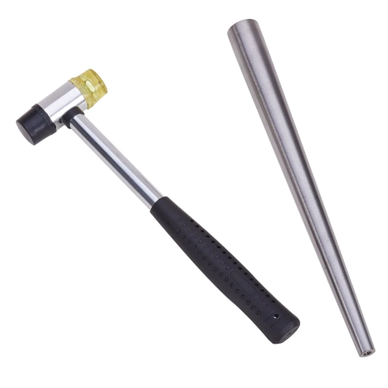 New 2Pcs/Set Jewelry Tools Equipment Iron Ring Enlarger Stick Mandrel Sizer Installable Two Way Rubber Steel Handle Hammer
New 2Pcs/Set Jewelry Tools Equipment Iron Ring Enlarger Stick Mandrel Sizer Installable Two Way Rubber Steel Handle Hammer