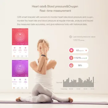 Regulate Heart Rate Blood Pressure Oxygen Fitness Bracelet IP67 Waterproof Multi Sport Mode G26 Smart Wristband
Regulate Heart Rate Blood Pressure Oxygen Fitness Bracelet IP67 Waterproof Multi Sport Mode G26 Smart Wristband