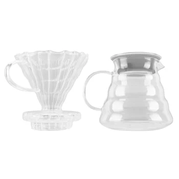 1 Set Practical High Borosilicate Glass Coffee Filter Kettle Transparent Heat Resistance Coffee Filter (450ml+Filter Glass)
1 Set Practical High Borosilicate Glass Coffee Filter Kettle Transparent Heat Resistance Coffee Filter (450ml+Filter Glass)