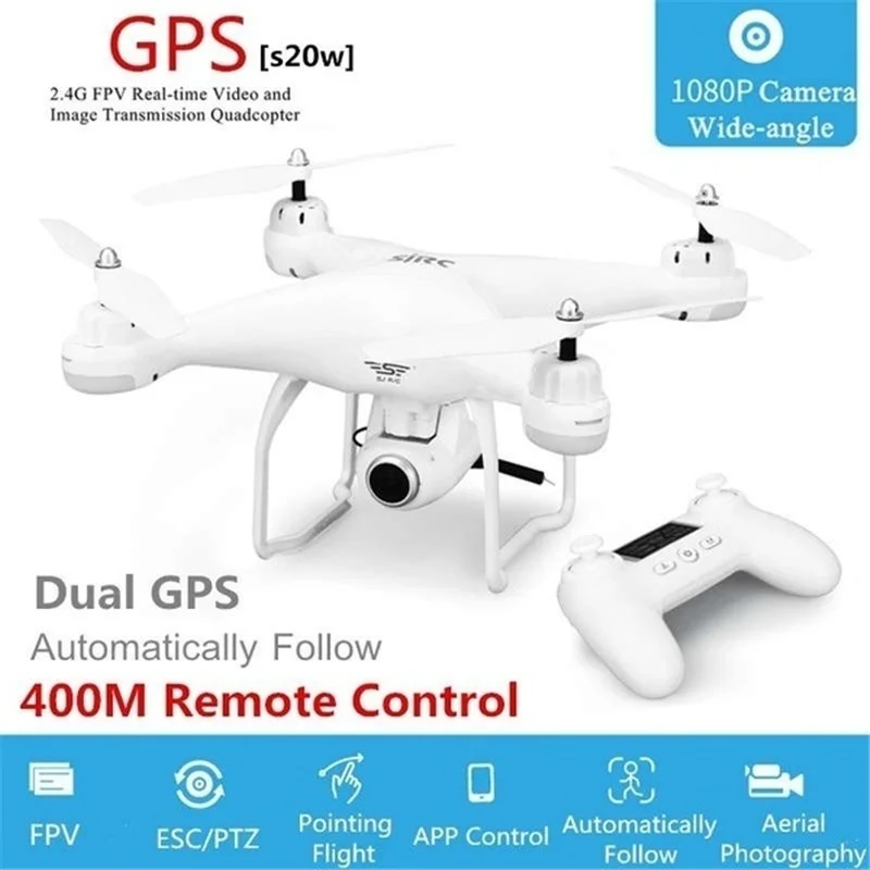 4K Wifi Drone FPV 1080P Camera Selfie Altitude Hold Headless Mode GPS Quadcopter 400 Meters Control Distance
4K Wifi Drone FPV 1080P Camera Selfie Altitude Hold Headless Mode GPS Quadcopter 400 Meters Control Distance