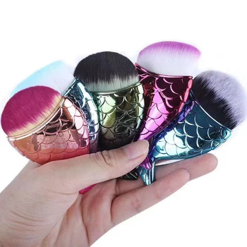 New 1Pc 10 Colors Professional Mermaid Makeup Brush Fish Tail Powder Foundation Cosmetic Tools brochas maquillaje sirena
New 1Pc 10 Colors Professional Mermaid Makeup Brush Fish Tail Powder Foundation Cosmetic Tools brochas maquillaje sirena