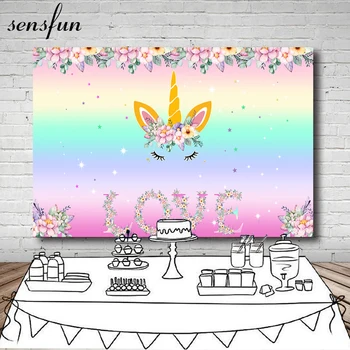 Sensfun Beautiful Flowers Unicorn Party Backgrounds Baby Yellow Mint Purple Pink Birthday Party Photography Backdrops 7x5ft
Sensfun Beautiful Flowers Unicorn Party Backgrounds Baby Yellow Mint Purple Pink Birthday Party Photography Backdrops 7x5ft