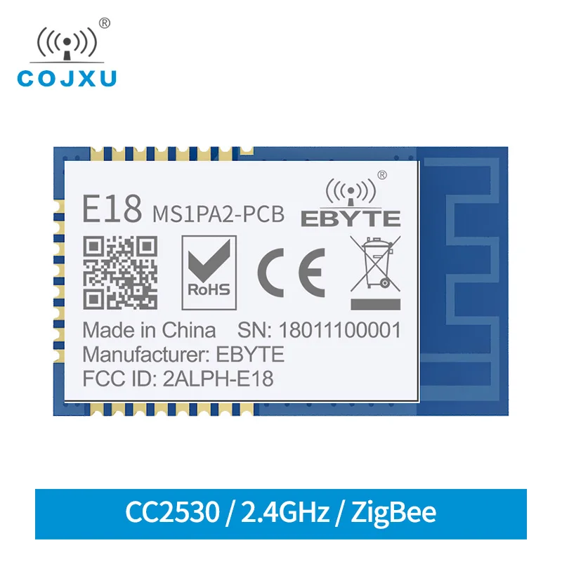 COJXU E18-MS1PA2-PCB CC2530 Module ZigBee 2.4GHz 20dBm 800m Low Power Consumption Wireless Transceiver Transmitter Receiver
COJXU E18-MS1PA2-PCB CC2530 Module ZigBee 2.4GHz 20dBm 800m Low Power Consumption Wireless Transceiver Transmitter Receiver