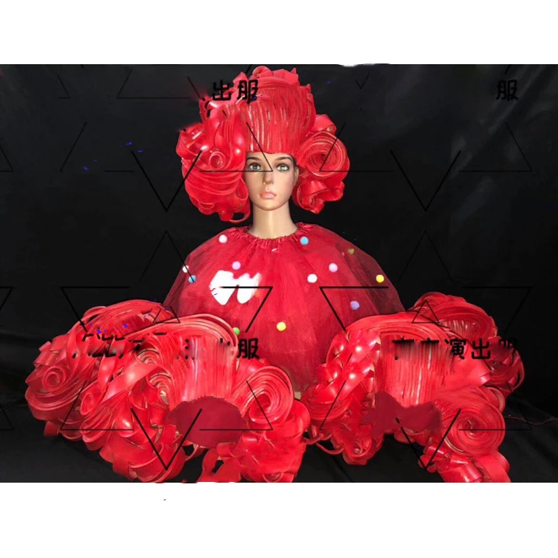 Креативные костюмы red Big Wave парик для Хэллоуина Косплей для музыкального фестиваля
Креативные костюмы red Big Wave парик для Хэллоуина Косплей для музыкального фестиваля