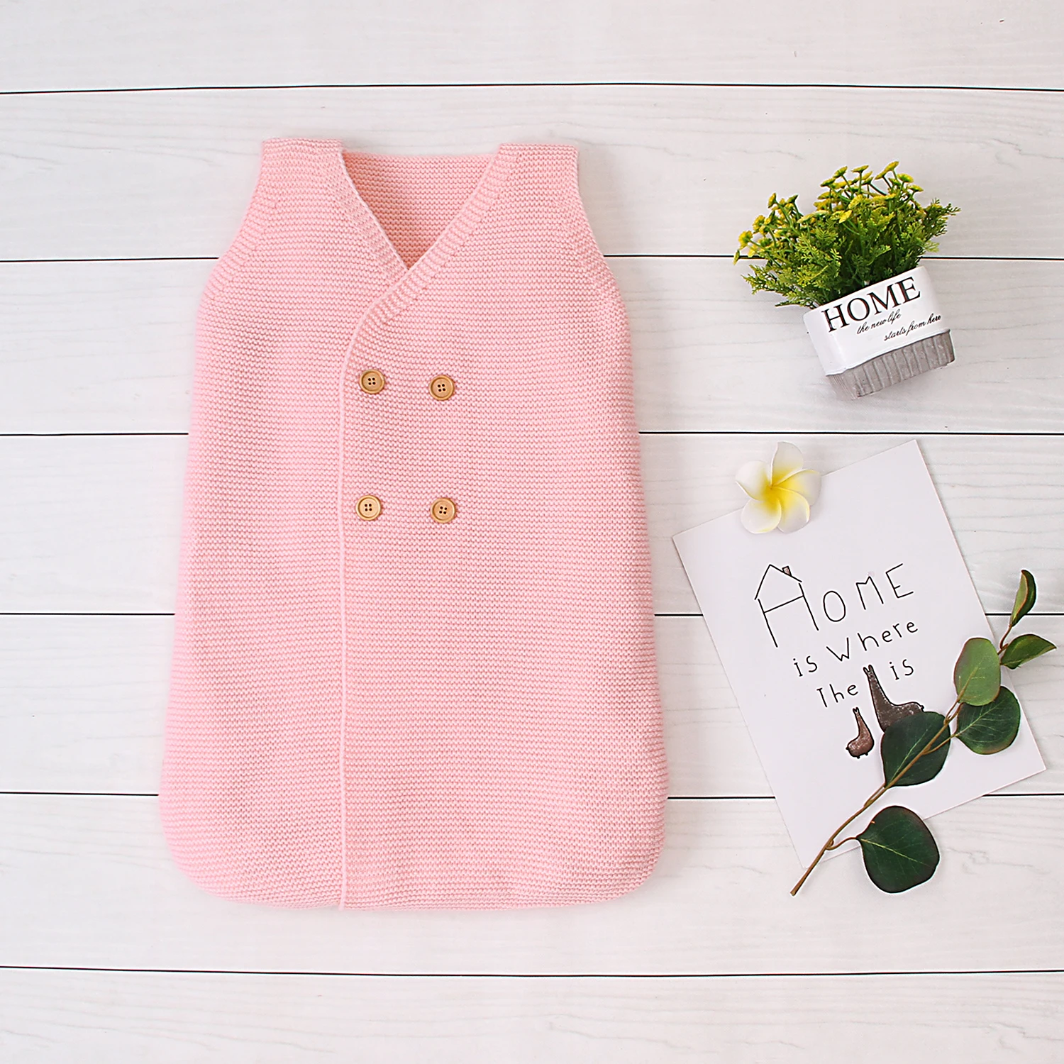 2020 Winter New Baby Sleeping Bag Knitting Coat Fall Keep Warm Body Protection V-Neck Buttons Wrapped Coat For 0-6M
2020 Winter New Baby Sleeping Bag Knitting Coat Fall Keep Warm Body Protection V-Neck Buttons Wrapped Coat For 0-6M