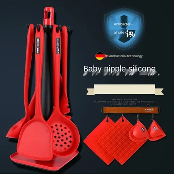 Strong Antibacterial Silicone Non Stick Cooking Set 7-Piece Set Of Household High Temperature Resistant Silicon Spatula
Strong Antibacterial Silicone Non Stick Cooking Set 7-Piece Set Of Household High Temperature Resistant Silicon Spatula