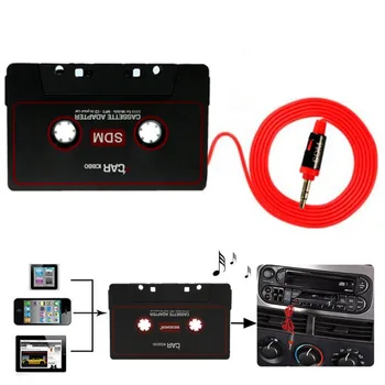 

Brand New Audio AUX Car Cassette Tape Adapter Converter 3.5MM Fit For IPod IPhone MP3 Mp4 Phone PC AUX CD Player 3.5mm Jack