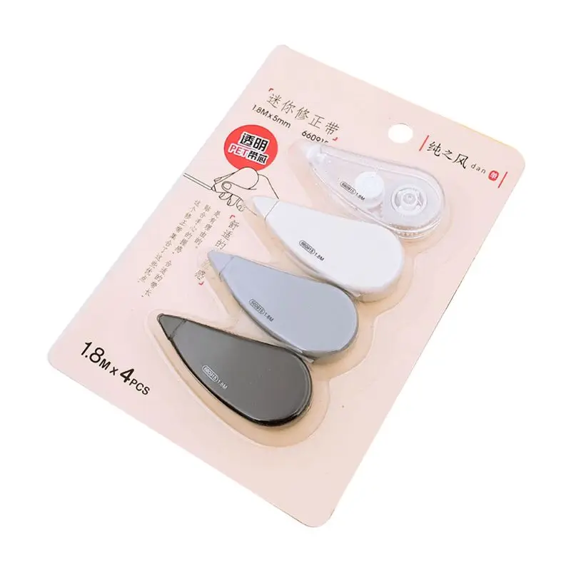 4pcs/set Mini Correction Tape Solid Color Translucent Corrector Kids Student Altered Tapes School Office Supplies
4pcs/set Mini Correction Tape Solid Color Translucent Corrector Kids Student Altered Tapes School Office Supplies