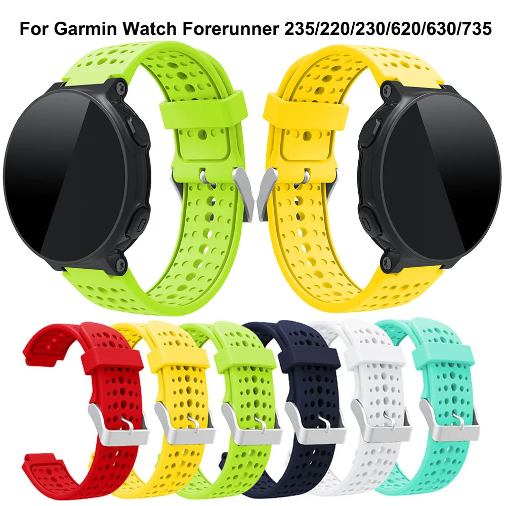 Цветной спортивный браслет для Garmin Forerunner 220/230/235/630/620/735 умные часы Мягкая замена