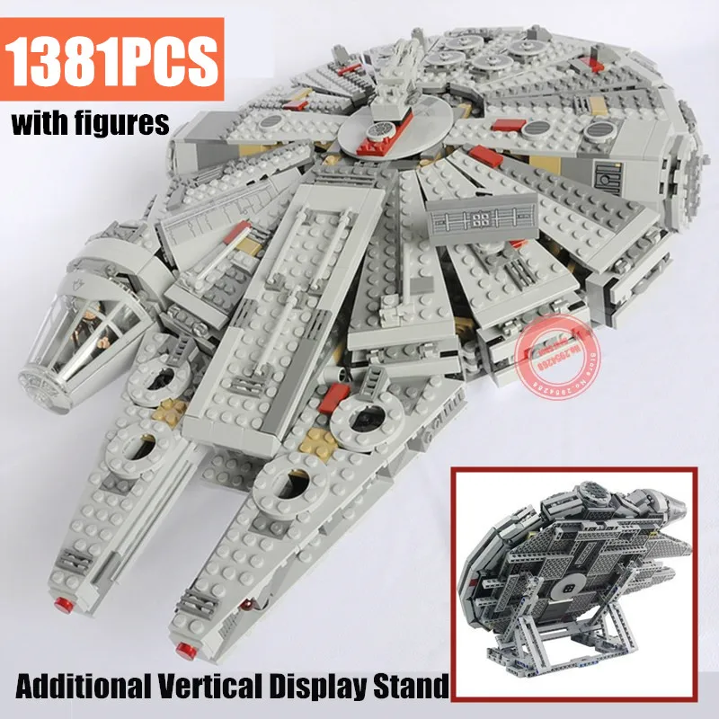 New 1381PCS Force Awakens Display Fit Legoings Star Wars Figures Technic Falcon 75105 Building Blocks Bricks Gift Kid Toys
New 1381PCS Force Awakens Display Fit Legoings Star Wars Figures Technic Falcon 75105 Building Blocks Bricks Gift Kid Toys