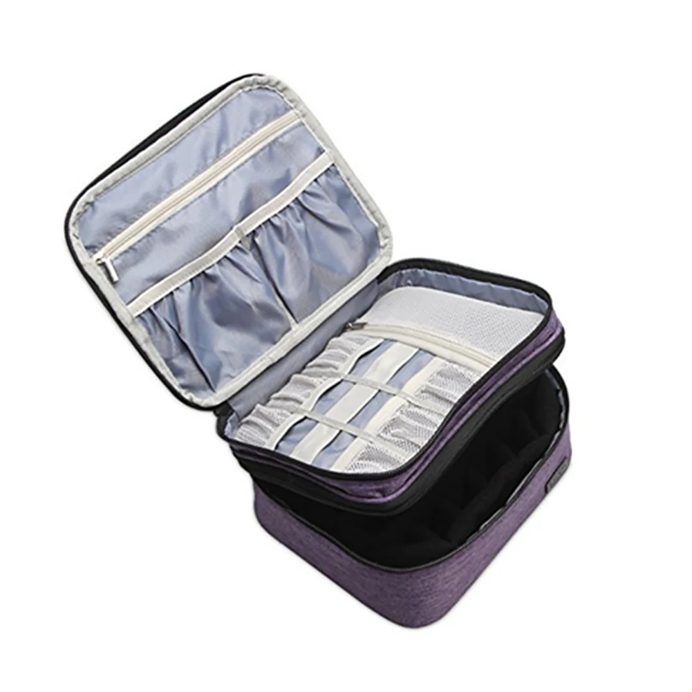 Manicure Portable Double Layer Holder Nail Varnish Storage Case Carrying Makeup Essential Oil Bag Shockproof Perfume Large
Manicure Portable Double Layer Holder Nail Varnish Storage Case Carrying Makeup Essential Oil Bag Shockproof Perfume Large