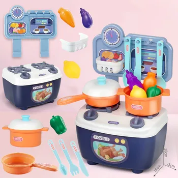 Simulation Kitchen Toy DIY Pretend Play Pink Blue Plastic Dining Cooking Table Set Children Gift Educational Toy For Girls Boys 
Simulation Kitchen Toy DIY Pretend Play Pink Blue Plastic Dining Cooking Table Set Children Gift Educational Toy For Girls Boys