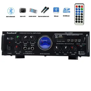 12V 220V 110V 2.1 channel 100W Bluetooth FM SD USB remote control hifi AV car amplifier karaoke reverb home audio amplifier
12V 220V 110V 2.1 channel 100W Bluetooth FM SD USB remote control hifi AV car amplifier karaoke reverb home audio amplifier