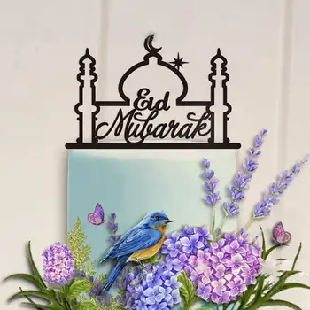 1Pc Eid Mubarak Pattern Acrylic Cupcake Topper Ramadan Gift Cake Topper For Festival Party Decoration Party Supply Golden/Black
1Pc Eid Mubarak Pattern Acrylic Cupcake Topper Ramadan Gift Cake Topper For Festival Party Decoration Party Supply Golden/Black