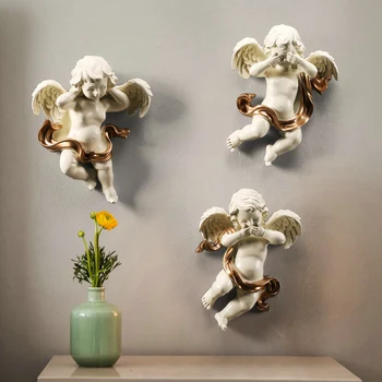 Resin Cute Cupid Love Angel Wall Sticker Decoration Home Livingroom 3D Wall Background Mural Crafts Ornament Accessories Europe 
Resin Cute Cupid Love Angel Wall Sticker Decoration Home Livingroom 3D Wall Background Mural Crafts Ornament Accessories Europe